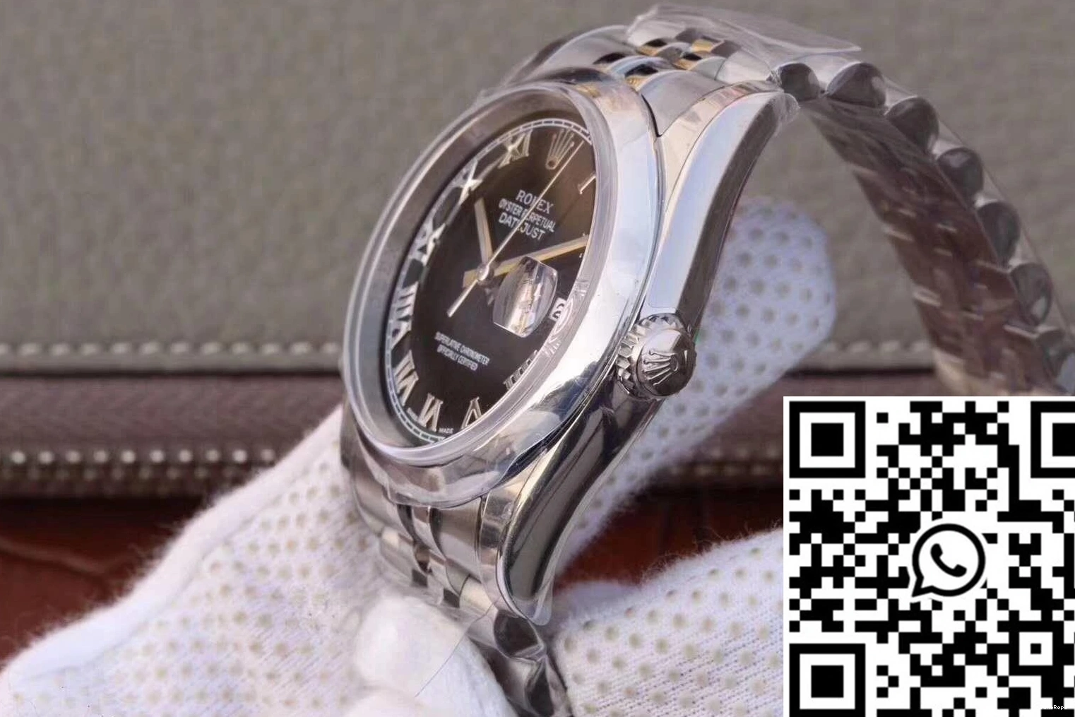 Rome 116234 36mm Time Factory AR Scale Black Datejust Rolex Dial 0521